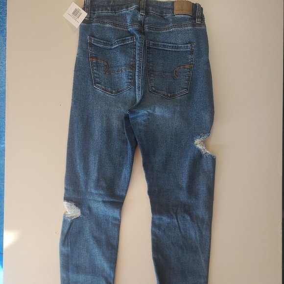 American Eagle Curvy Super Hi Rise Jeans Medium Washed - 6 - Picture 2 of 2